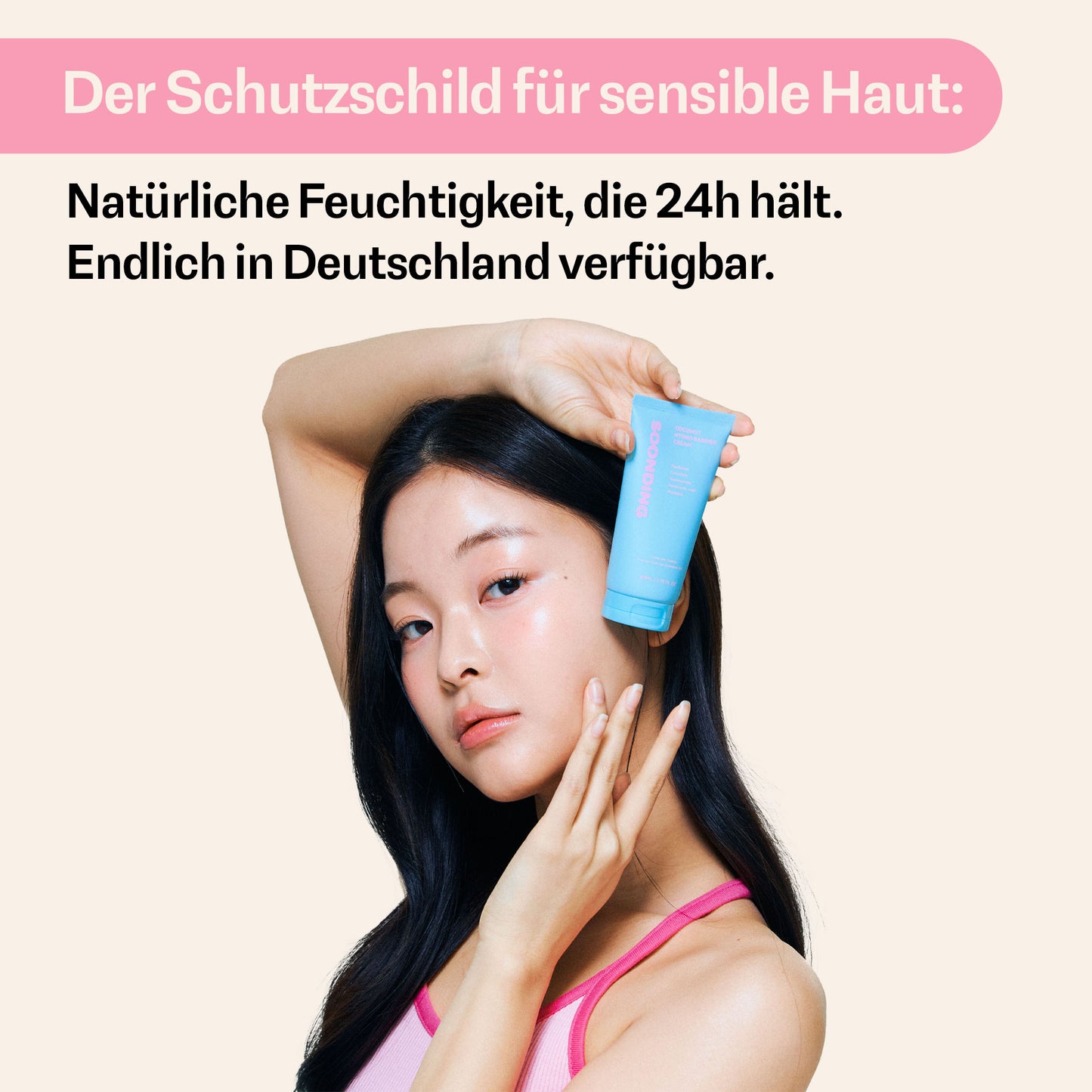 SOONDING – Feuchtigkeitscreme für trockene Haut mit Barriereschutz