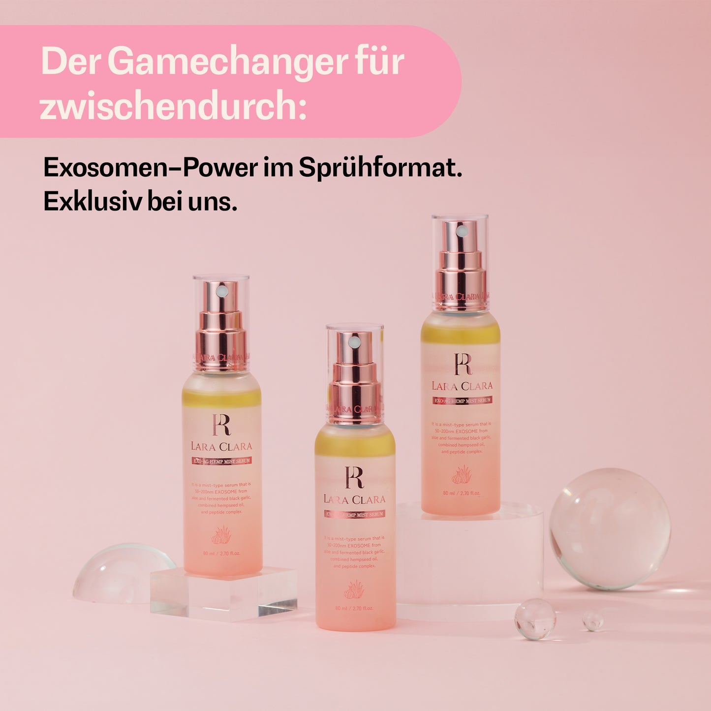 LARA CLARA – Beruhigendes Feuchtigkeits-Spray für empfindliche Haut
