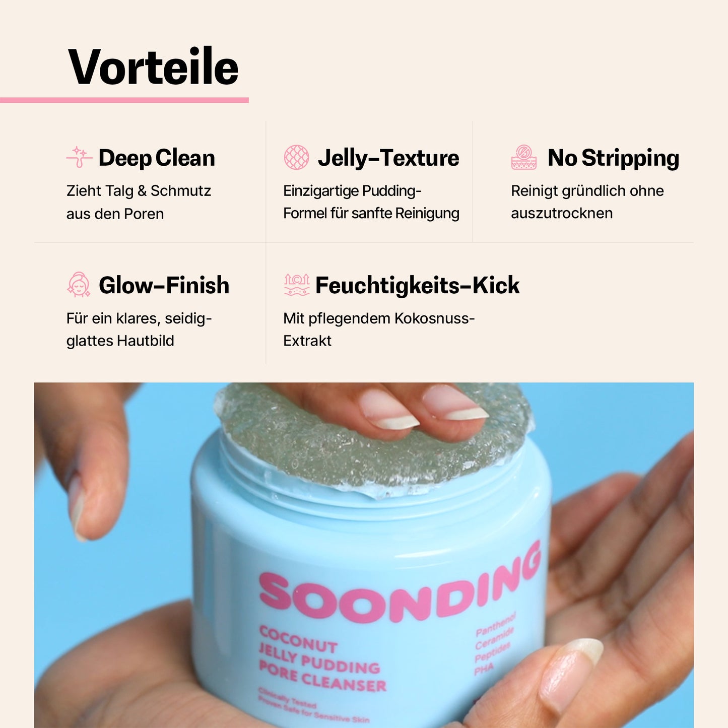 SOONDING – Sanfte Gesichtsreinigung für klare & frische Haut
