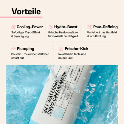 DIFFER & DEEPER – Kühlende Feuchtigkeitsmaske für intensive Hydration