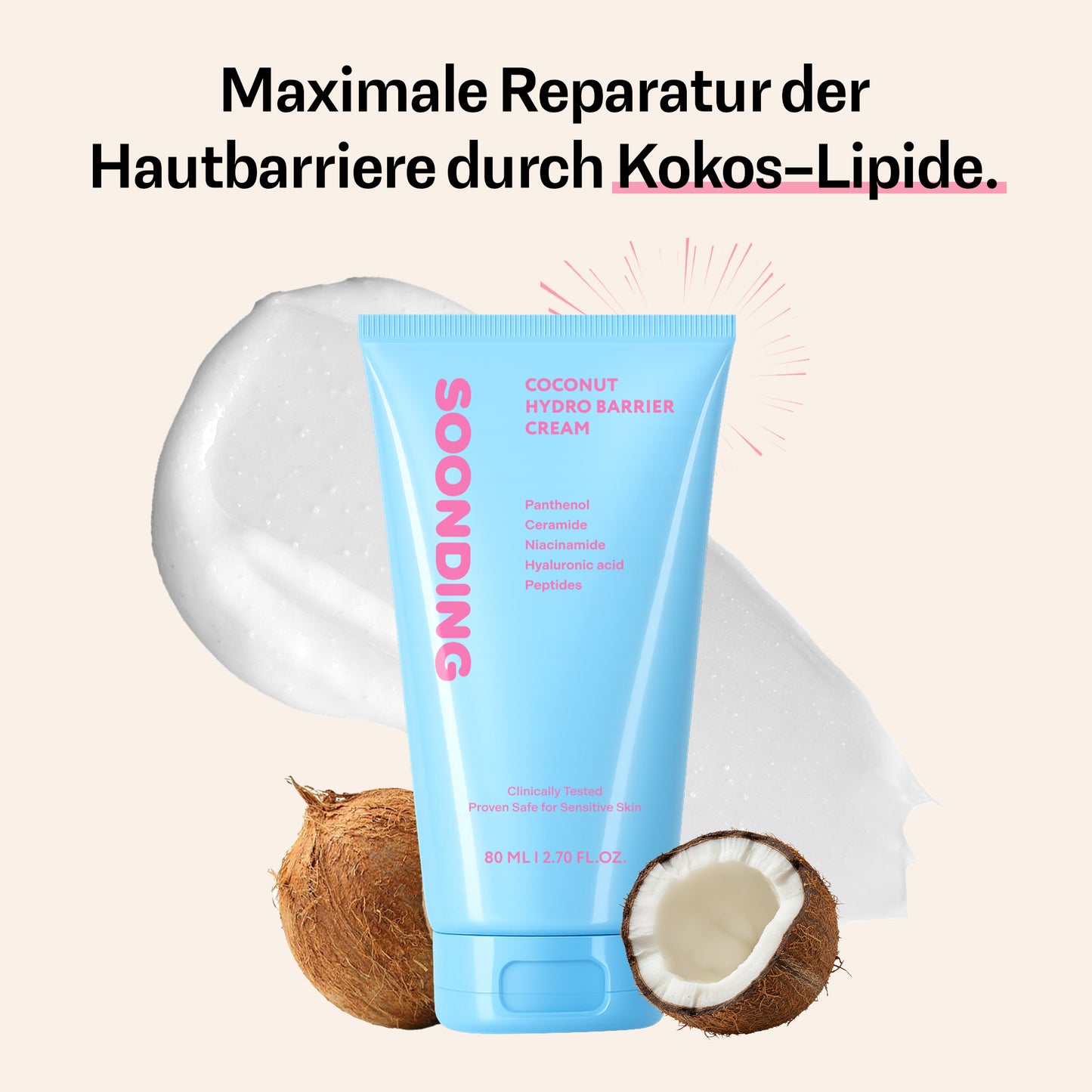 SOONDING – Feuchtigkeitscreme für trockene Haut mit Barriereschutz