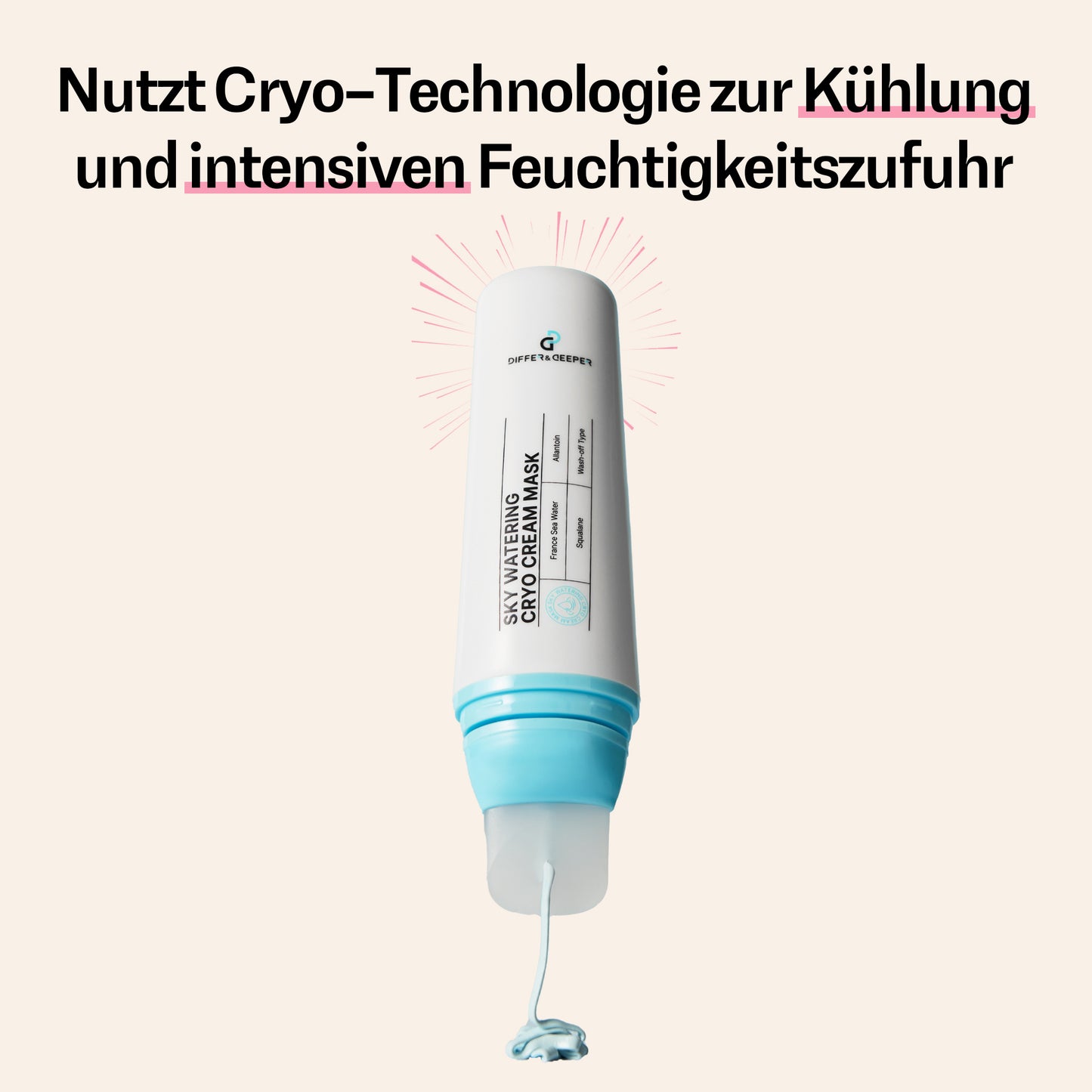 DIFFER & DEEPER – Straffende Gesichtsmaske für festere Haut