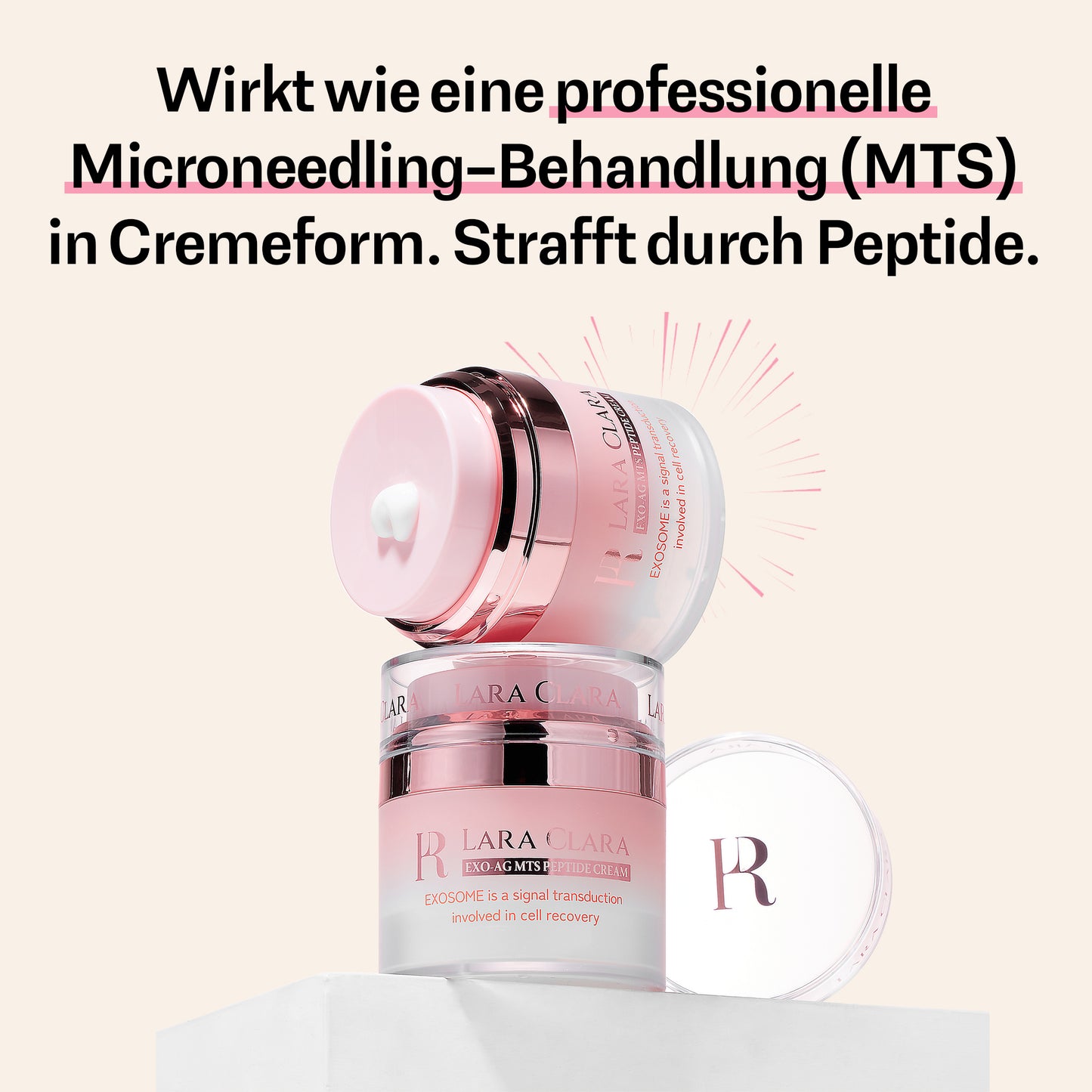 LARA CLARA – Anti-Aging Gesichtscreme mit Peptiden für glattere Haut