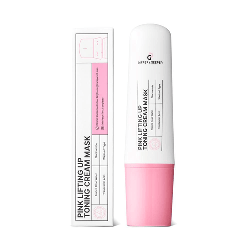 DIFFER&DEEPER Pink Lifting Up Toning Cream Mask 100g